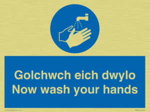 golchwch eich dwylo